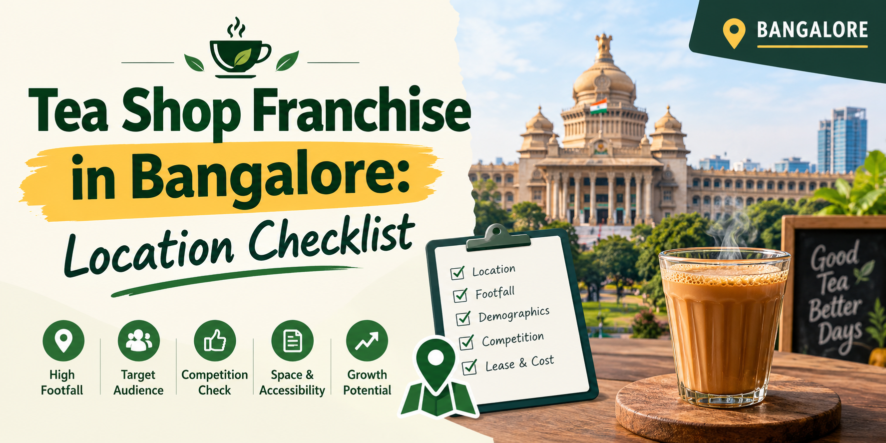 Tea Shop Franchise in Bangalore: Location Checklist